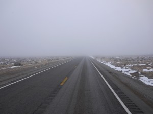 Foggy morning  Wendover, Nevada February 2013