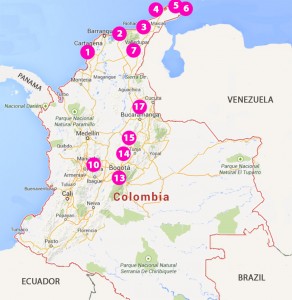 COLOMBIA campspots