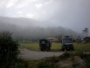 Camp at Laguna Chicabal December 2013